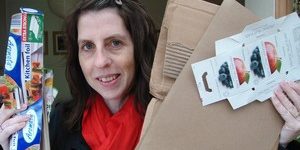 Recycling cardboard without a car, compost or kerbside